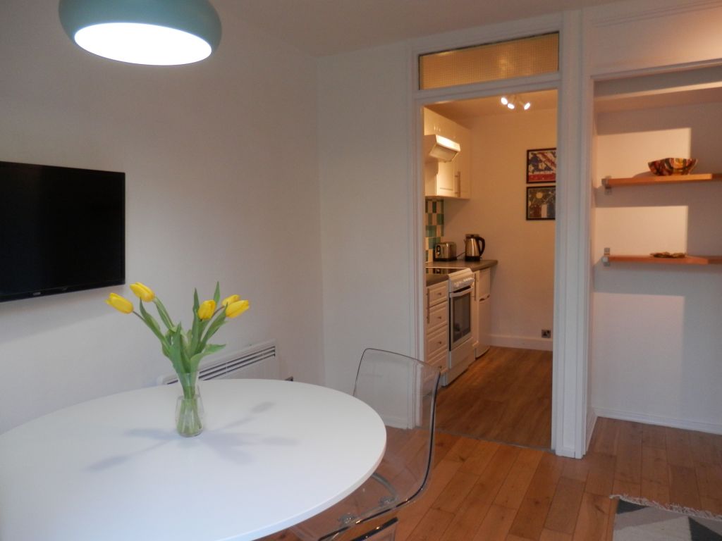 Quantum airbnb apartment Whalley Rnge Dining towards kitchen